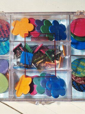 Portafolia Gifted Memories Colorful Jumbo Large Metal Brads 34 pcs